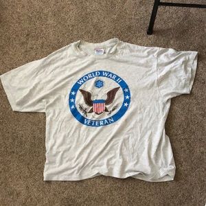 World War II veteran t shirt #america